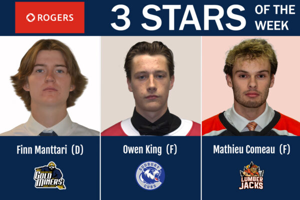 NOJHL names its Rogers 3 Stars of the Week